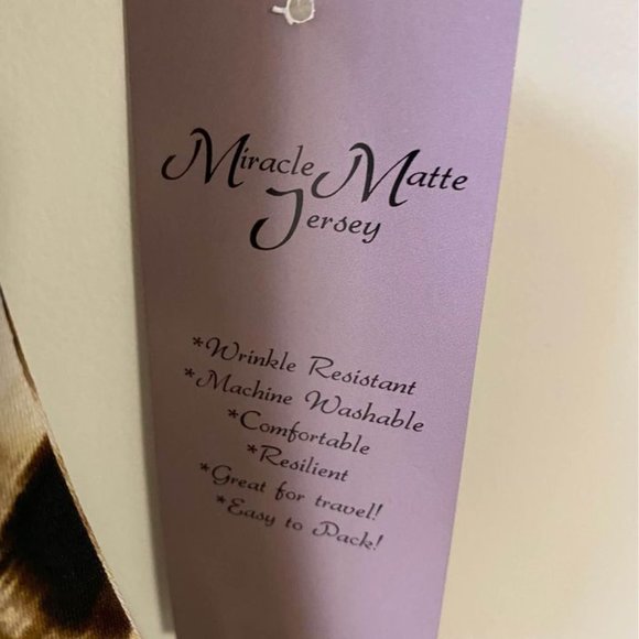 Womens Nina Leonard Cheetah Print Dress Top Size S NWT - Picture 2 of 4